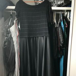 Floor-length formal black dress